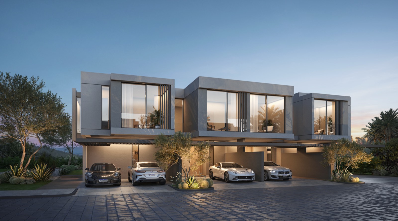 AIDA attached villa exterior